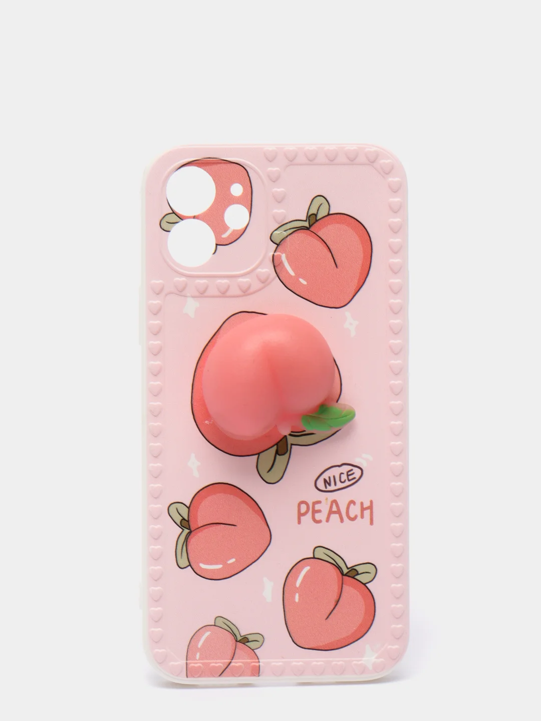 Чехол Антистресс для iPhone 11 / 12 Персик NicePeach