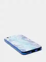 Голубой чехол iPhone 6/6s пластиковый абстракция