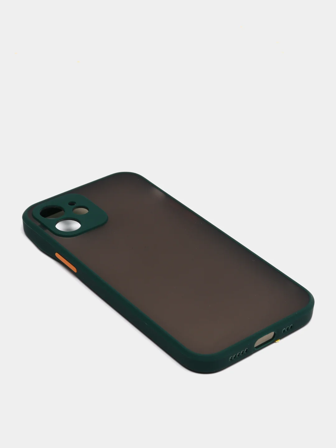 Зеленый чехол iPhone 12 матовый