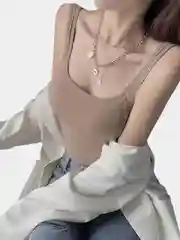 Бежевый топ женский