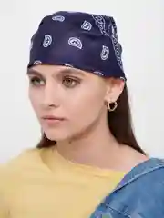Темно-синий бандана с принтом