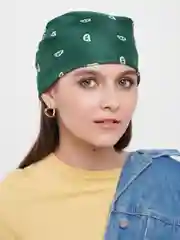 Зеленый бандана с принтом