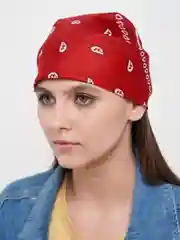 Белый бандана с принтом