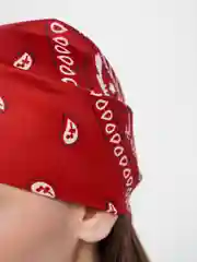 Белый бандана с принтом