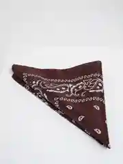 Шоколадный бандана с принтом