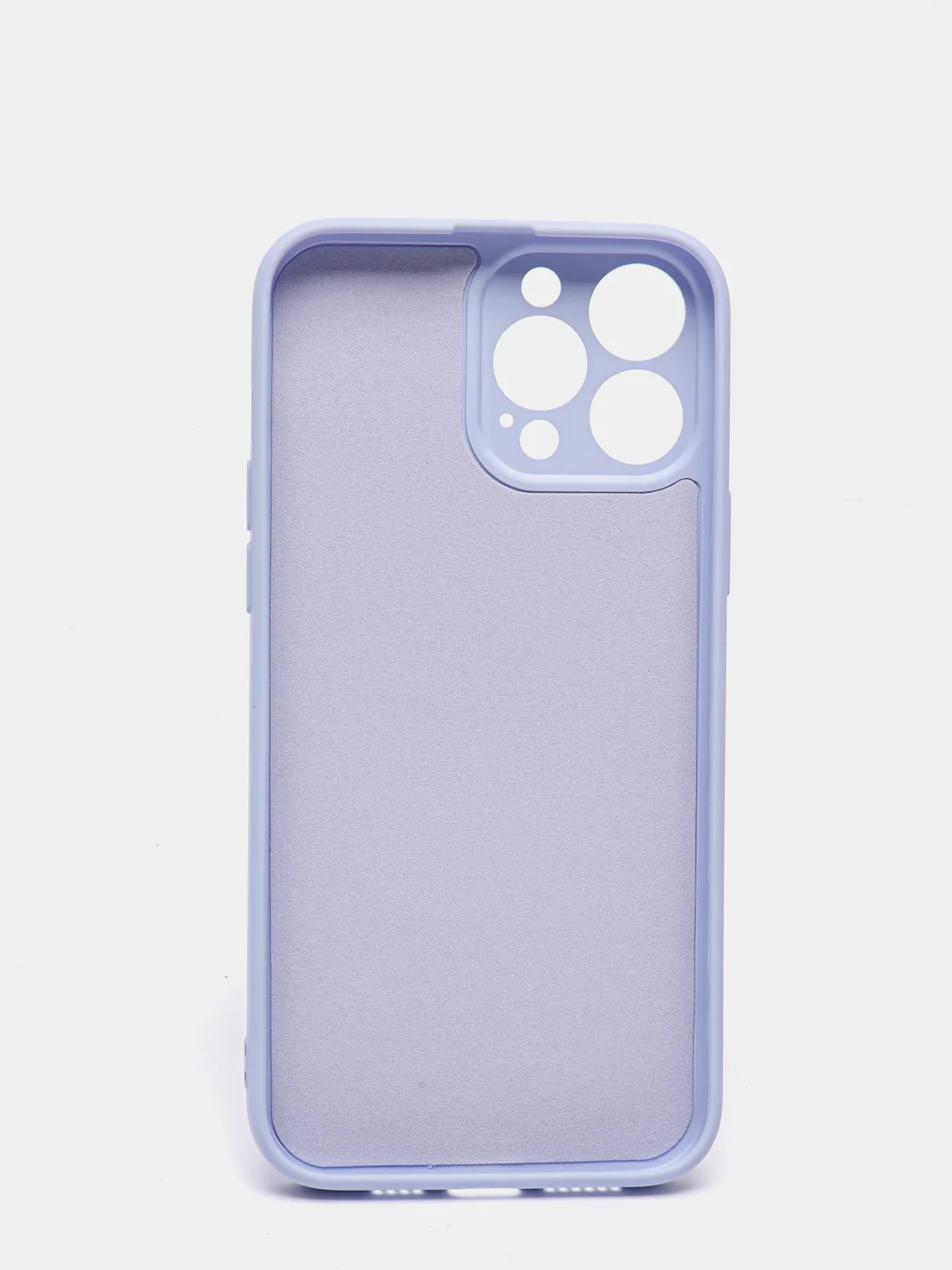 Сиреневый чехол iPhone 13 Pro Max, силиконовый на айфон про макс