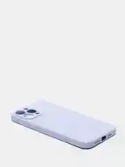 Сиреневый чехол iPhone 13 Pro Max, силиконовый на айфон про макс