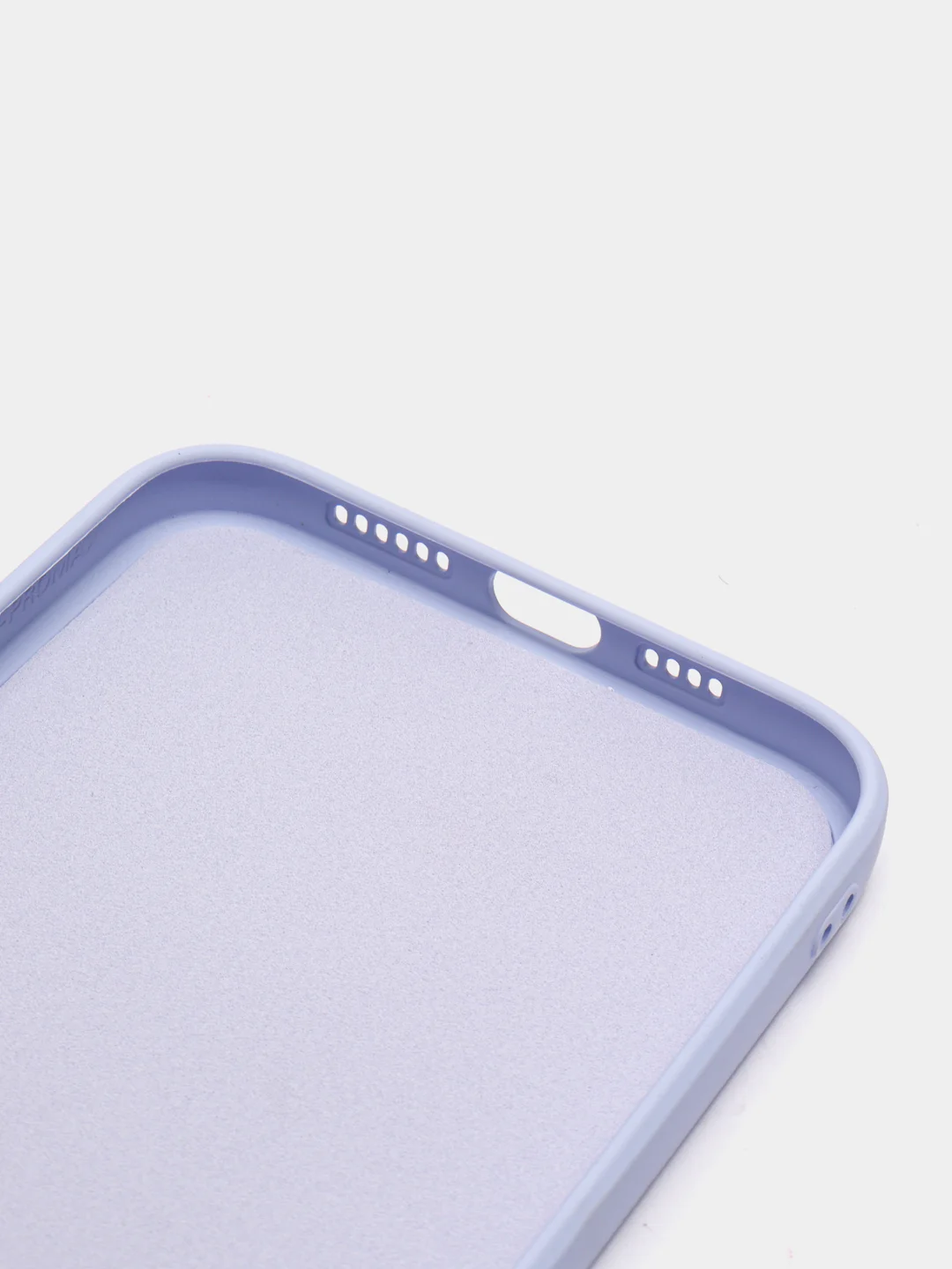Сиреневый чехол iPhone 13 Pro Max, силиконовый на айфон про макс
