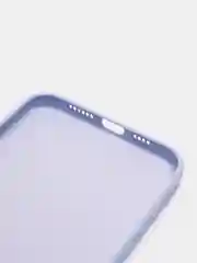 Сиреневый чехол iPhone 13 Pro Max, силиконовый на айфон про макс