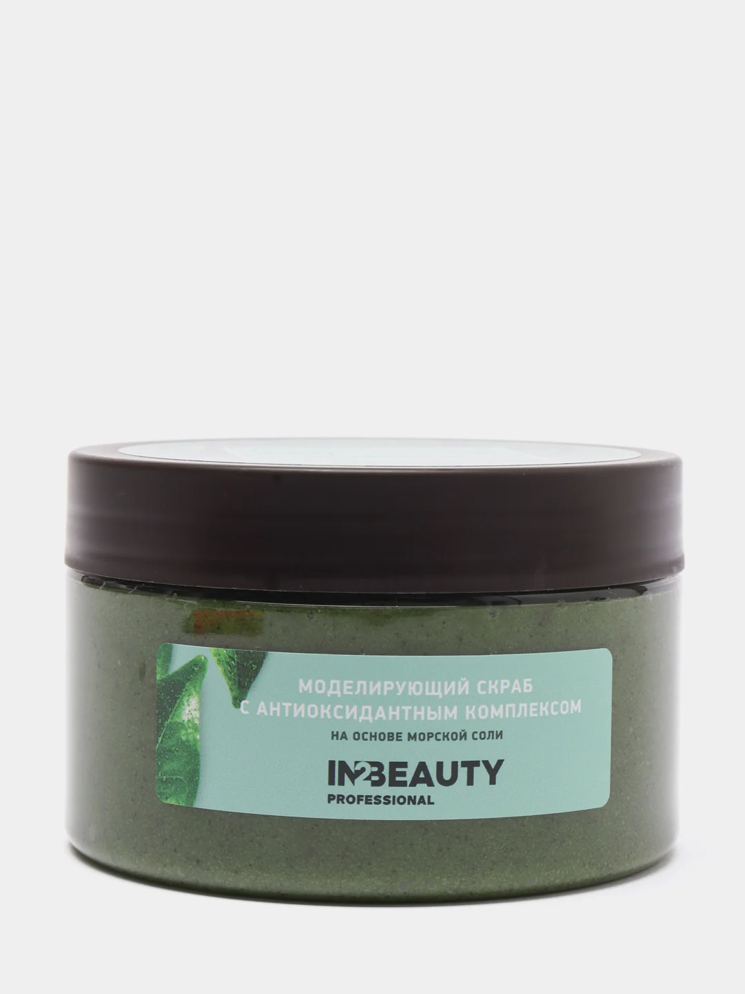 Зеленый скраб для тела тонизирующий In2beauty Professional, 250 мл