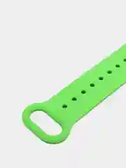 Зеленый спортивный ремешок для Xiaomi Mi Band 5 6 браслет силиконовый ксяоми ми банд фитнес часы
