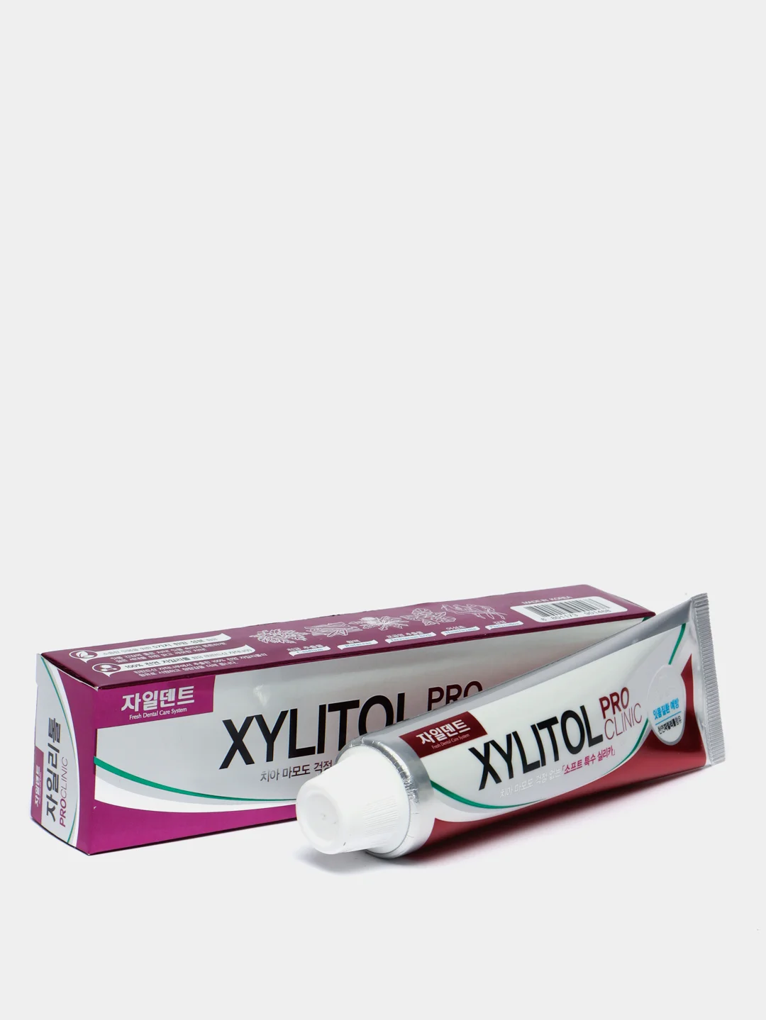 Фуксия зубная паста, c экстрактом трав, Xylitol Pro Clinic Mukunghwa, 130 гр