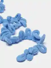 Голубой пряжа Alize Puffy Fine, петельки маленькие, 100 г, 14 м