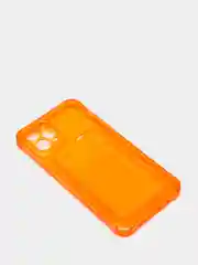 Оранжевый чехол для iPhone 7/8 Plus/XR/11/12/13/Pro/Pro Max, силиконовый, с карманом для карт