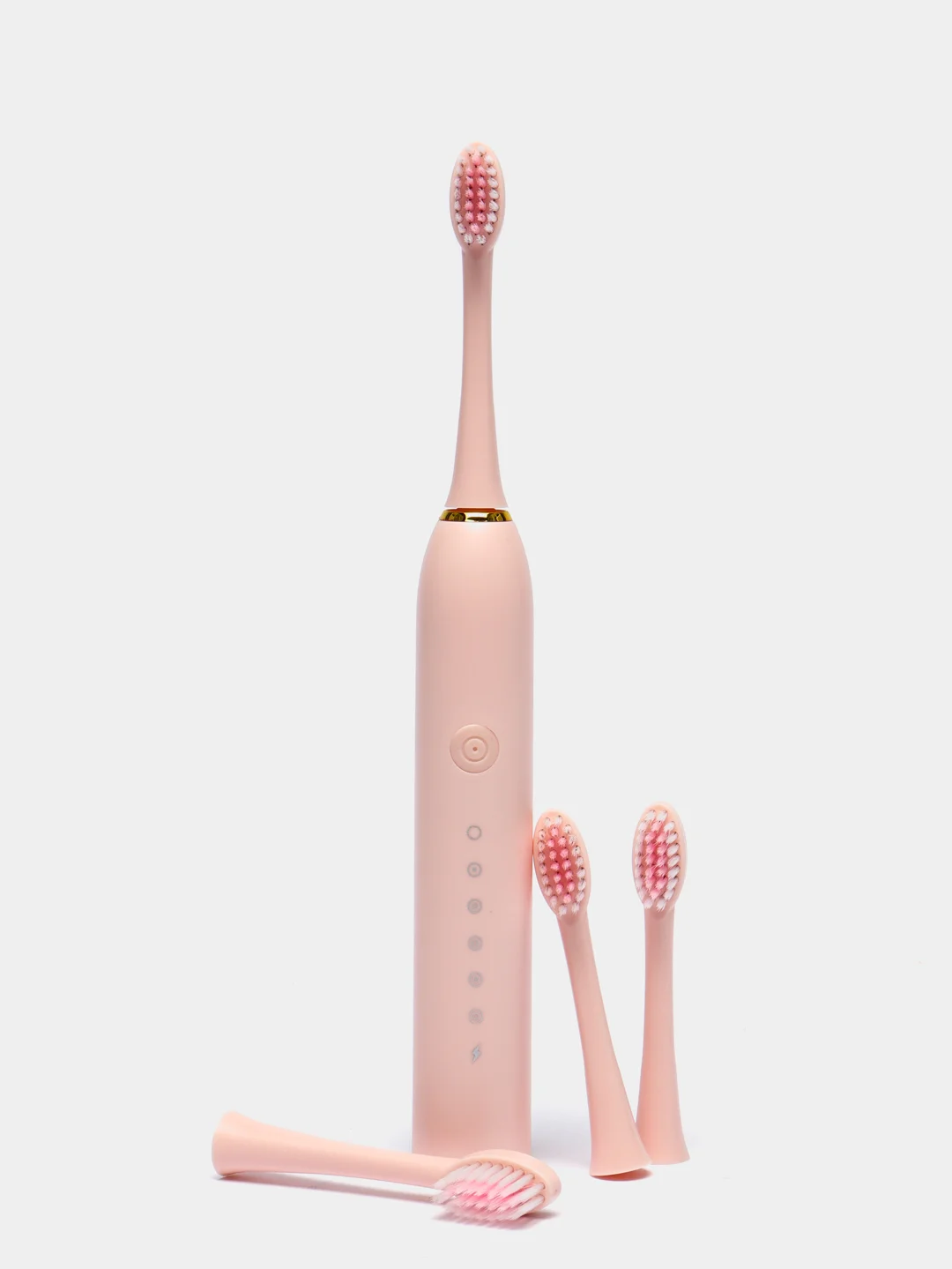 Розовый электрическая зубная щетка, звуковая щетка 6 режимов 4 насадки SONIC TOOTHBRUSH X-3