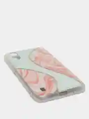 Розовый чехол Samsung Galaxy A01 / M01, Самсунг Галакси А01 / М01 силиконовый с мраморным рисунком