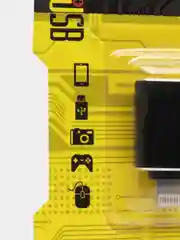 Черный переходник адаптер Lightning-USB OTG на iPhone