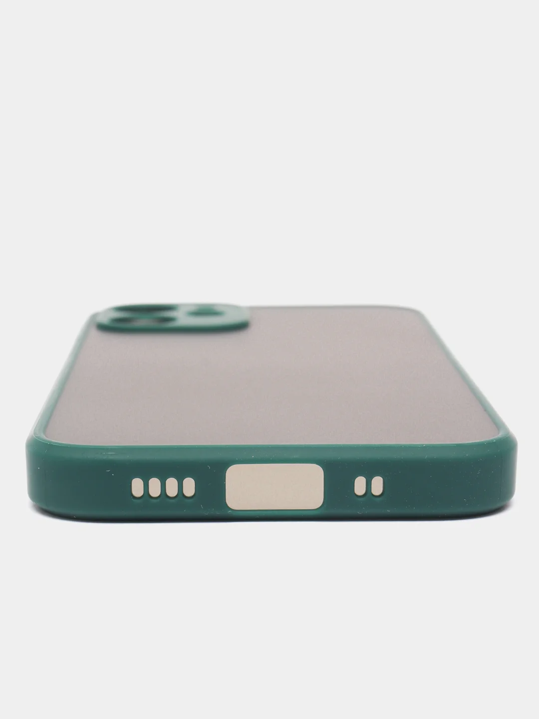 Зеленый чехол iPhone 12 mini матовый