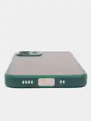 Зеленый чехол iPhone 12 mini матовый