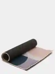 Золотистый хаки безворсовый прикроватный коврик