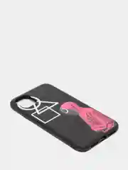 Угольный чехол "Игра в кальмара" iPhone 6S, 7, 8 Plus, XR, 11, 12 Mini 13 Pro Max силиконовый айфон