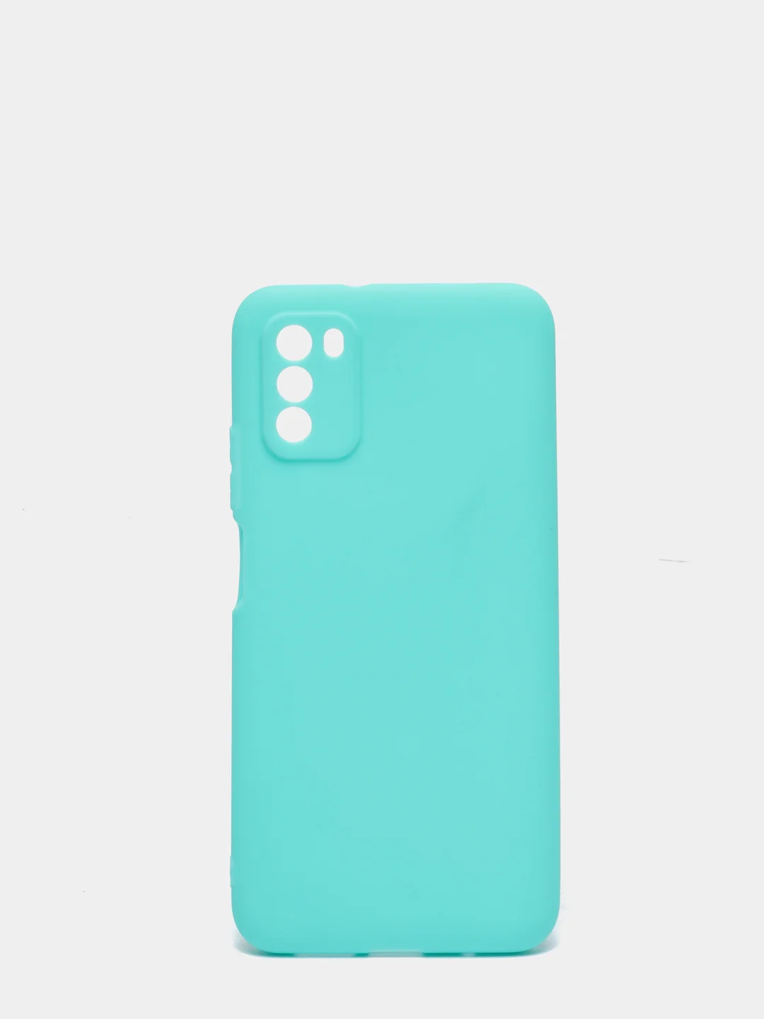 Бирюзовый чехол на Xiaomi Poco X3, Poco M3 силиконовый