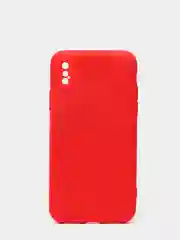 Красный силиконовый чехол с шёлковым покрытием для Apple iPhone X, XR, XS MAX, 11 Pro, 11 Pro Max