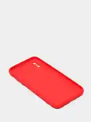 Красный силиконовый чехол с шёлковым покрытием для Apple iPhone X, XR, XS MAX, 11 Pro, 11 Pro Max