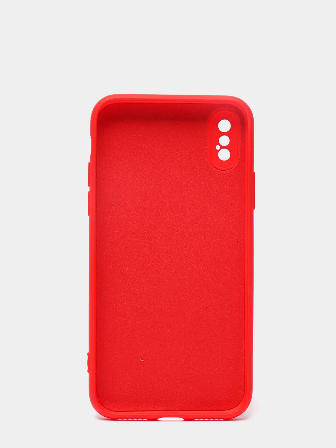 Красный силиконовый чехол с шёлковым покрытием для Apple iPhone X, XR, XS MAX, 11 Pro, 11 Pro Max