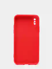Красный силиконовый чехол с шёлковым покрытием для Apple iPhone X, XR, XS MAX, 11 Pro, 11 Pro Max