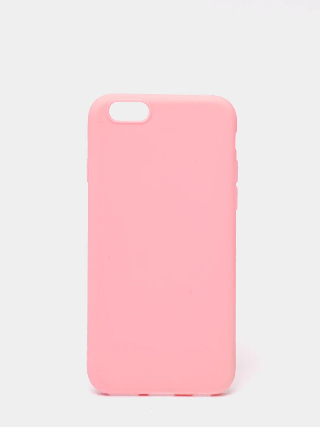 Розовый чехол силиконовый матовый для iPhone 7 Plus, 8 плюс 6, 6s, 7, 8, SE 2020