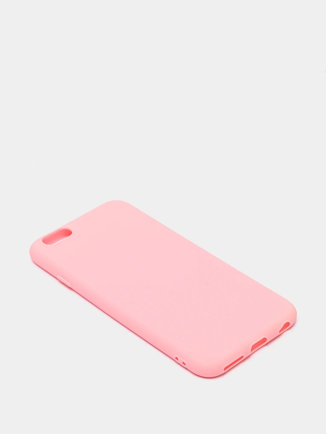 Розовый чехол силиконовый матовый для iPhone 7 Plus, 8 плюс 6, 6s, 7, 8, SE 2020