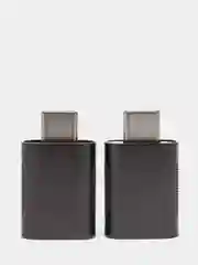 Серый otg переходник USB 3.0 - Type-C, 2 Единицы в комплекте