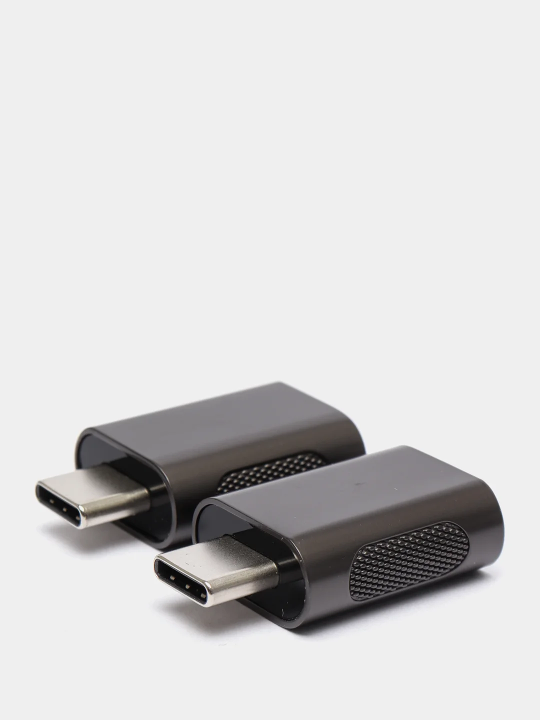 Серый otg переходник USB 3.0 - Type-C, 2 Единицы в комплекте