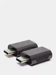 Серый otg переходник USB 3.0 - Type-C, 2 Единицы в комплекте