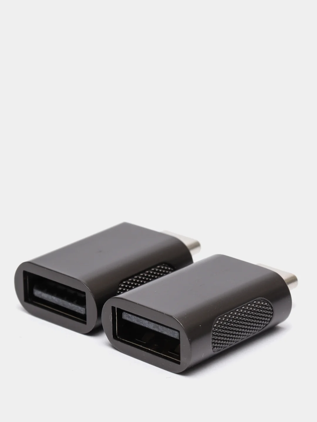 Серый otg переходник USB 3.0 - Type-C, 2 Единицы в комплекте