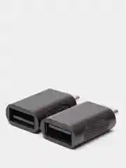 Серый otg переходник USB 3.0 - Type-C, 2 Единицы в комплекте