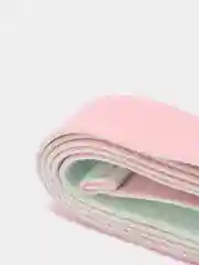 Розовый ремень для йоги, фитнеса, растяжки, двухцветный спортивный эластичный пояс, 183 см
