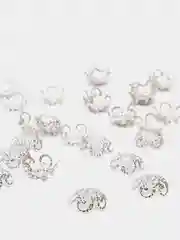 Серый шапочки для бусин 10,20,30,50 и 100шт, фурнитура для бижутерии
