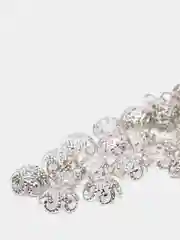 Серый шапочки для бусин 10,20,30,50 и 100шт, фурнитура для бижутерии