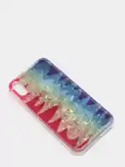 Терракотовый чехол Apple iPhone XR силиконовый переливающийся жидкий с блестками