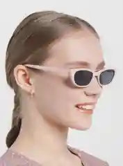 Розовый очки солнцезащитные женские "Кошачий глаз"