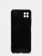 Черный чехол карбон Samsung A22S с защитой камеры
