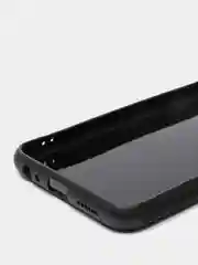 Черный чехол карбон Samsung A22S с защитой камеры