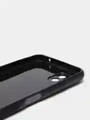 Черный чехол карбон Samsung A22S с защитой камеры
