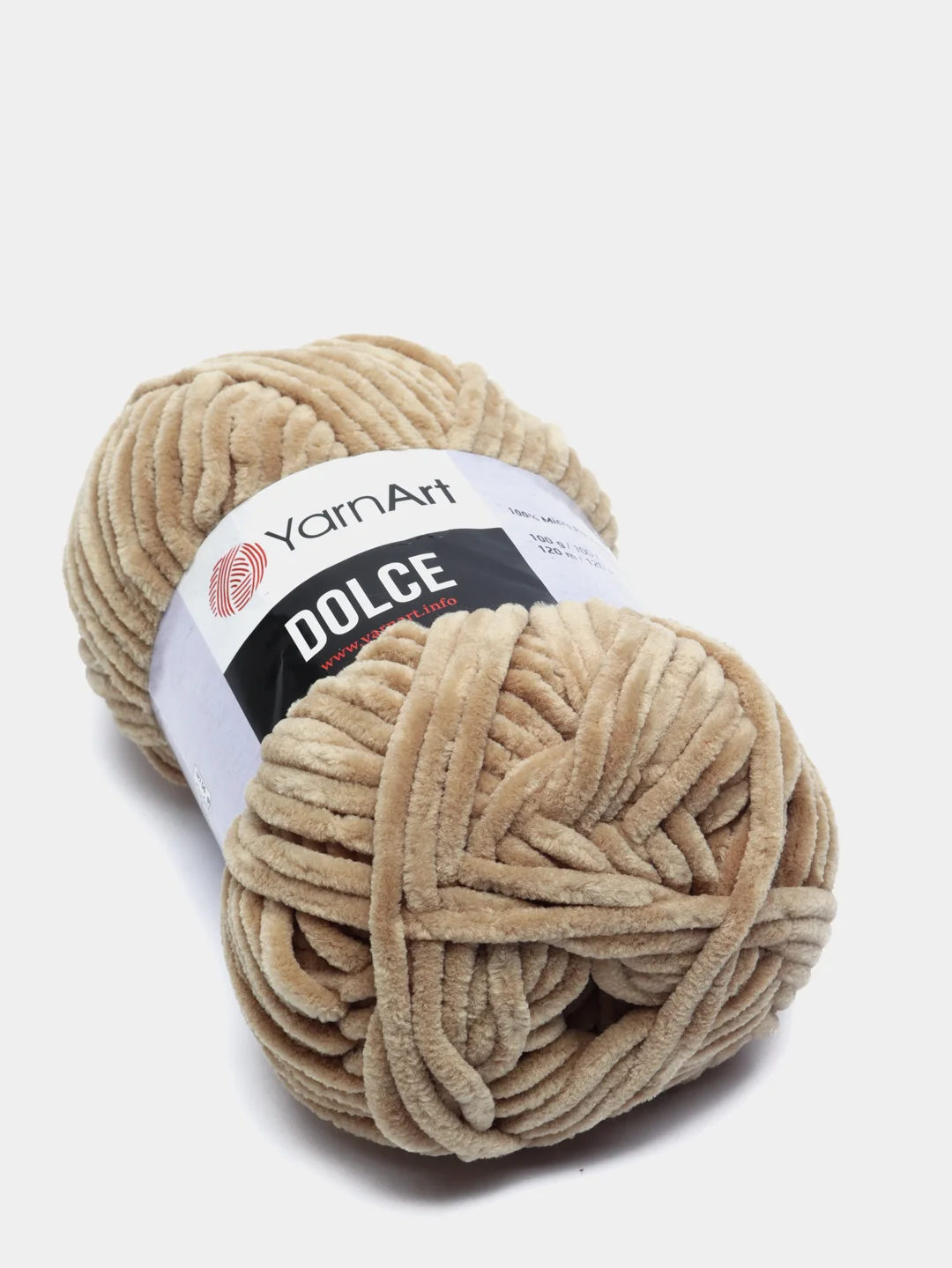 Белый пряжа плюшевая YarnArt Dolce