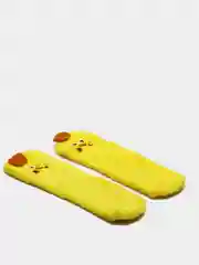 Желтый детские тёплые носки из флиса