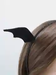 Угольный ободок для волос рожки / хэллоуин