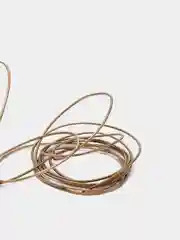 Канитель жесткая, 1 мм, бронза