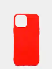 Красный чехол для iPhone 13, 13 Pro, 13 Pro Max силиконовый с микрофиброй